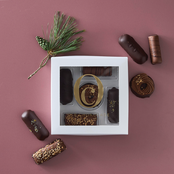 Gaveske - 5 stk. chokoladestnger