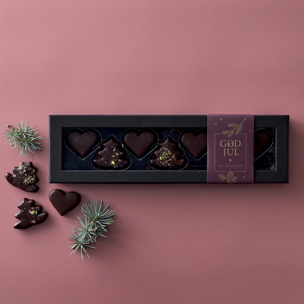 Gaveske m/ 7 stk. julefigurer