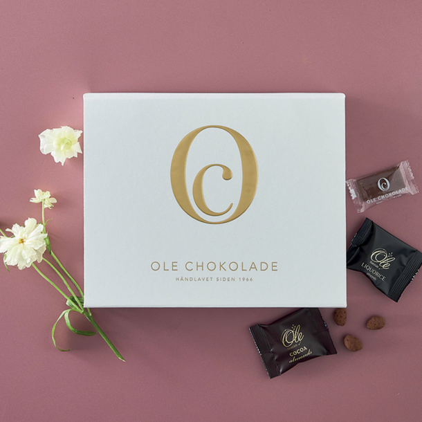 Dele sken m/ 55 enkeltpakkede chokoladestykker