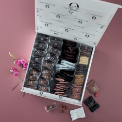 Dele sken m/ 105 enkeltpakkede chokoladestykker