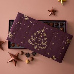 Dele julekalender, bordeaux