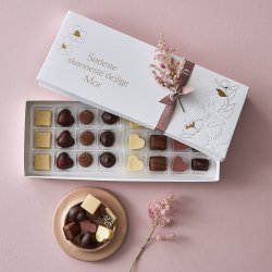 Gaveske - 24 stk. mors dag chokolade