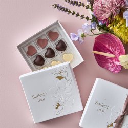 Gaveske - 9 stk. mors dag chokolade