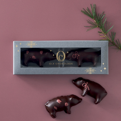 Gaveske m/ 2 stk. marcipangrise