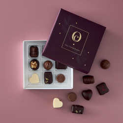 Bordeaux juleske m/ 9 stk.