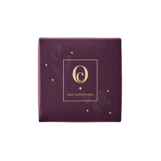 Bordeaux juleske m/ 9 stk.