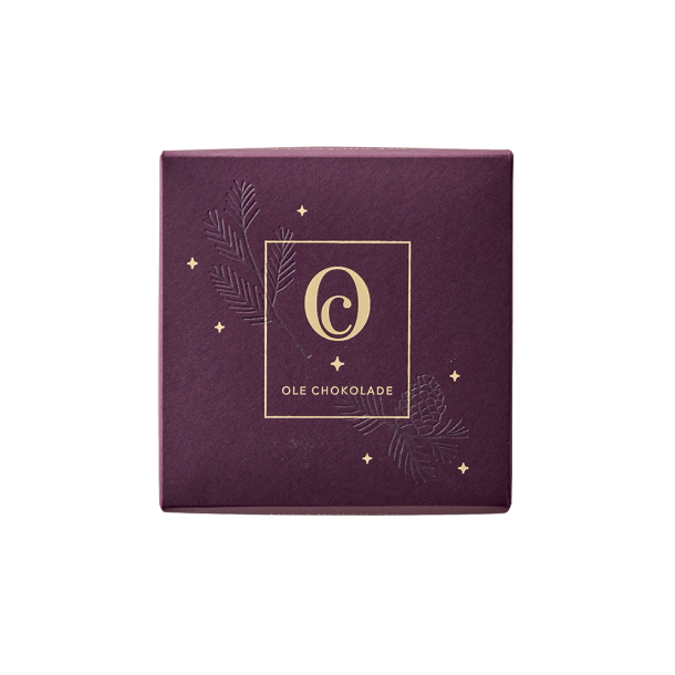 Bordeaux juleske m/ 18 stk.