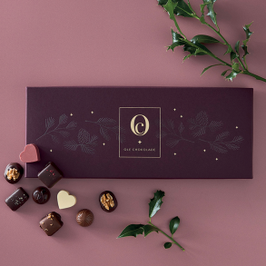 Bordeaux juleske m/ 24 stk. 