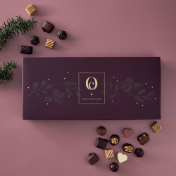 Bordeaux juleske m/ 36 stk. 