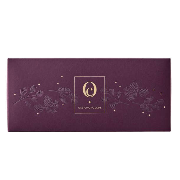 Bordeaux juleske m/ 36 stk.