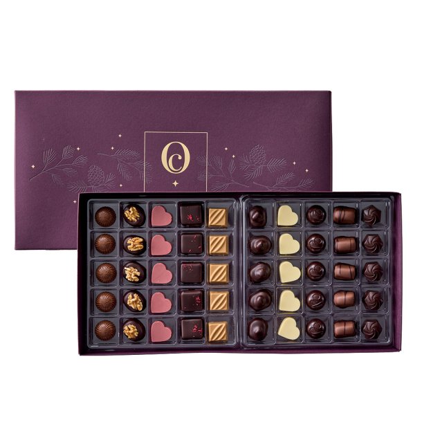 Bordeaux juleske m/ 50 stk.